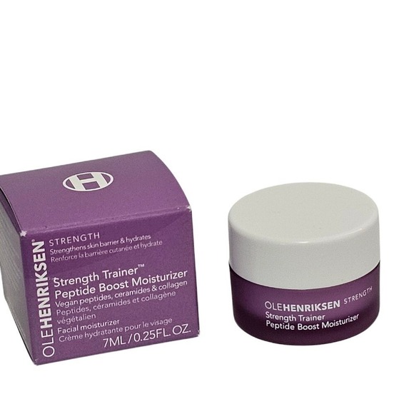 OLE HENRIKSEN Strength Trainer Peptide Boost Moisturizer Vegan 0.25 fl oz Travel - Picture 2 of 5